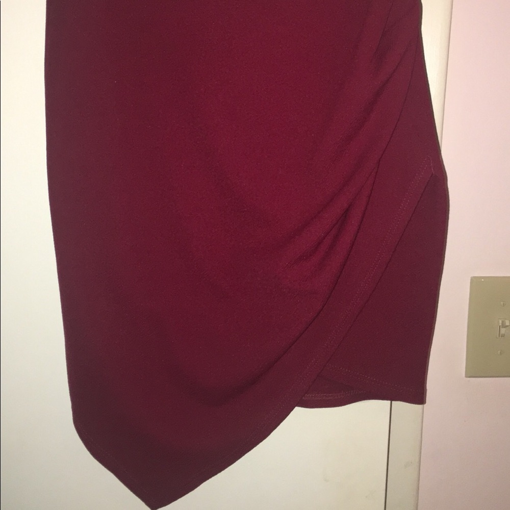 Wine colored skirt
